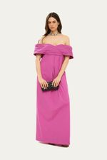 Vestido Longo Ombro Ombro Adriana Degreas - ROXO 1