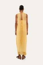 Vestido Longo Cartas Aluf - AMARELO 3