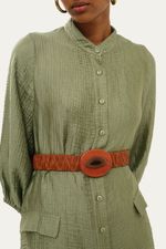 Cinto Fivela Madeira Missinclof - MARROM 1