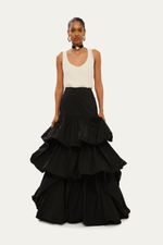 Saia Longa Balon  Memory Chaouiche - PRETO 0