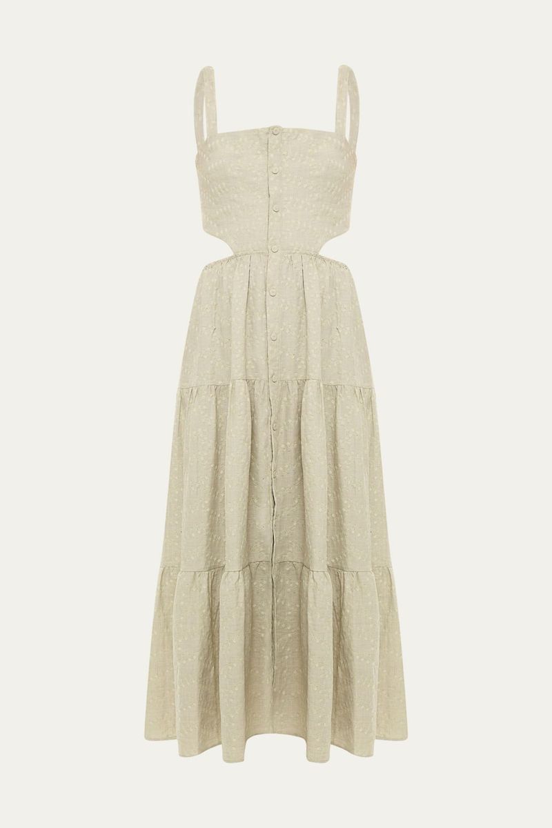 Vestido Midi Caparica Clemence - VERDE 4