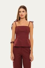 Blusa Sm Slub Clemence - VINHO 0