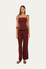 Blusa Sm Slub Clemence - VINHO 1