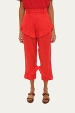 Cal a Linho Babados A l m - VERMELHO 2