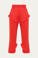 Cal a Linho Babados A l m - VERMELHO 0