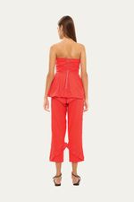 Top Linho Peplum A l m - VERMELHO 4