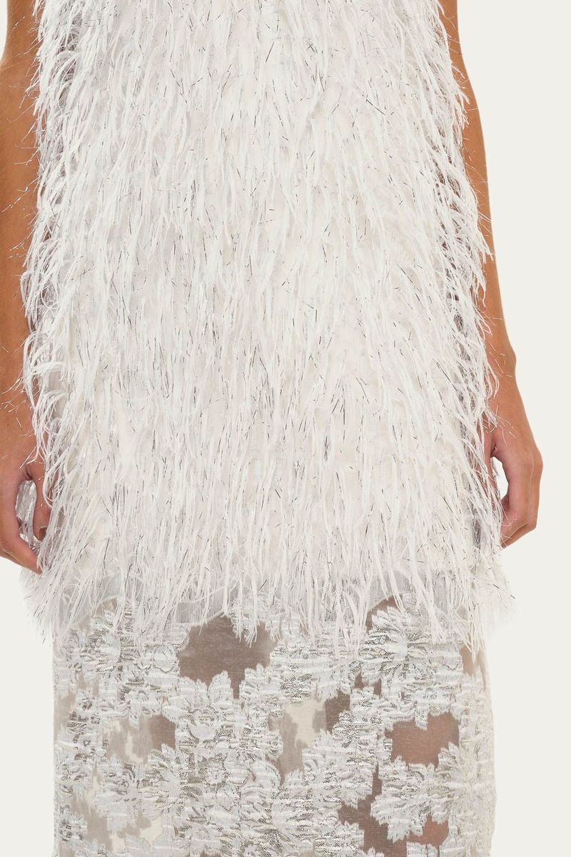 Vestido Fios N voa A l m - PRATA 3