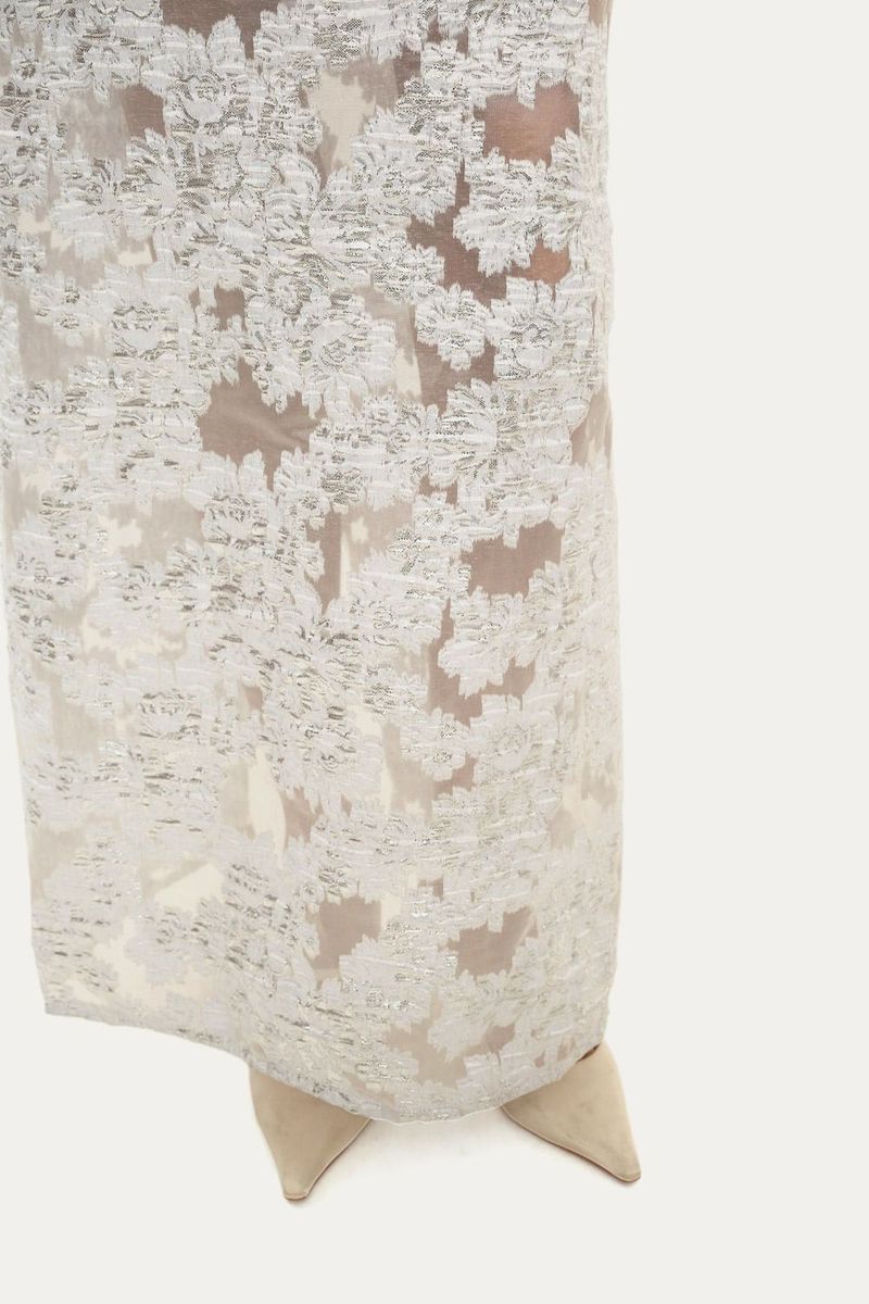 Vestido Fios N voa A l m - PRATA 4