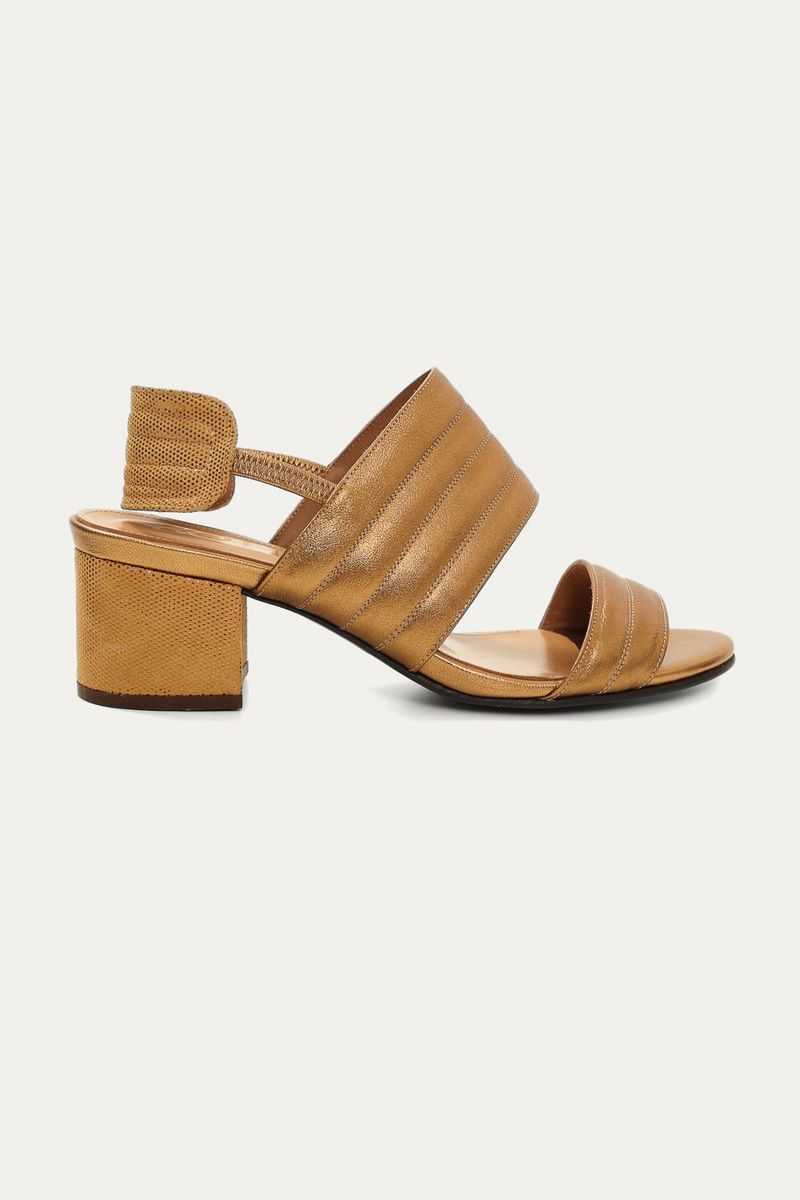 Sand lia Salto M dio Laura Botti BOTTI - DOURADO 0