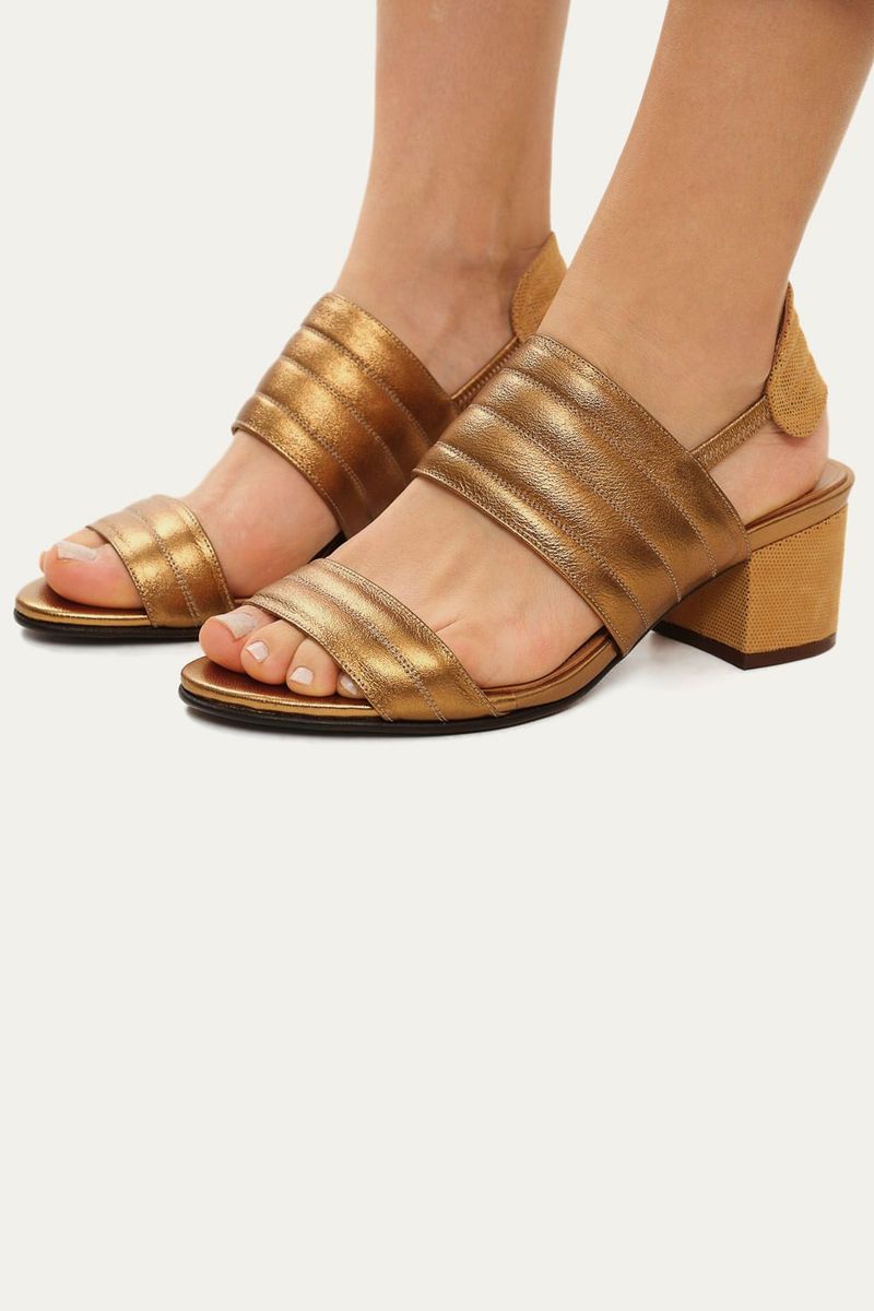 Sand lia Salto M dio Laura Botti BOTTI - DOURADO 1