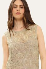 Vestido Longo Renda Belize Gig - DOURADO 1