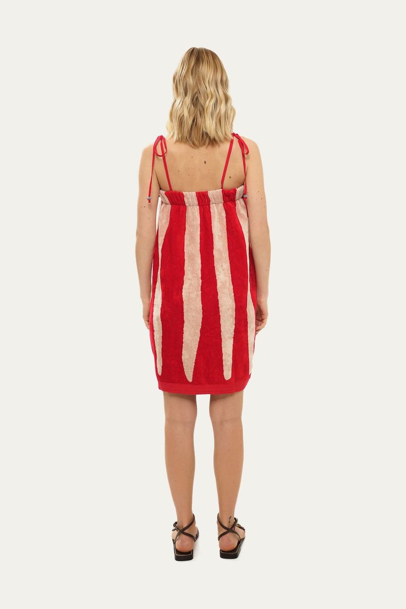 Vestido Mini Bahia Voa Voa - VERMELHO 4