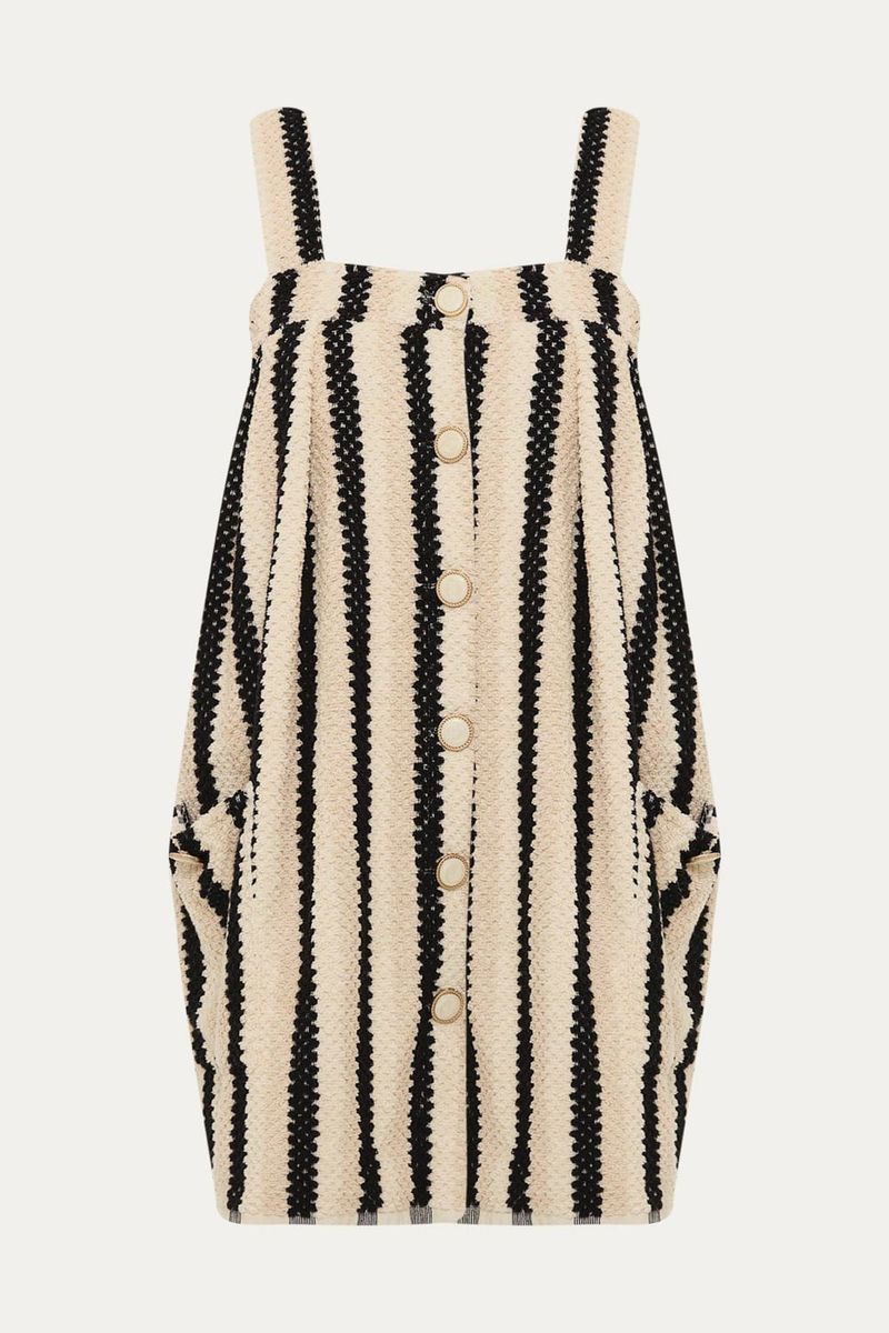 Vestido Mini Turqueza Voa Voa - PRETO E BRANCO 0