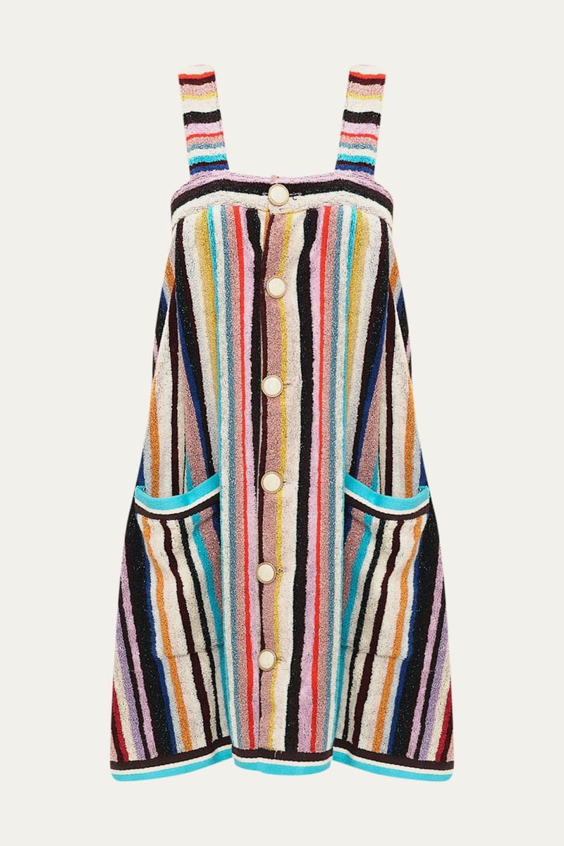 Vestido Mini Turqueza Missoni Voa Voa - MULTICOLORIDO 0