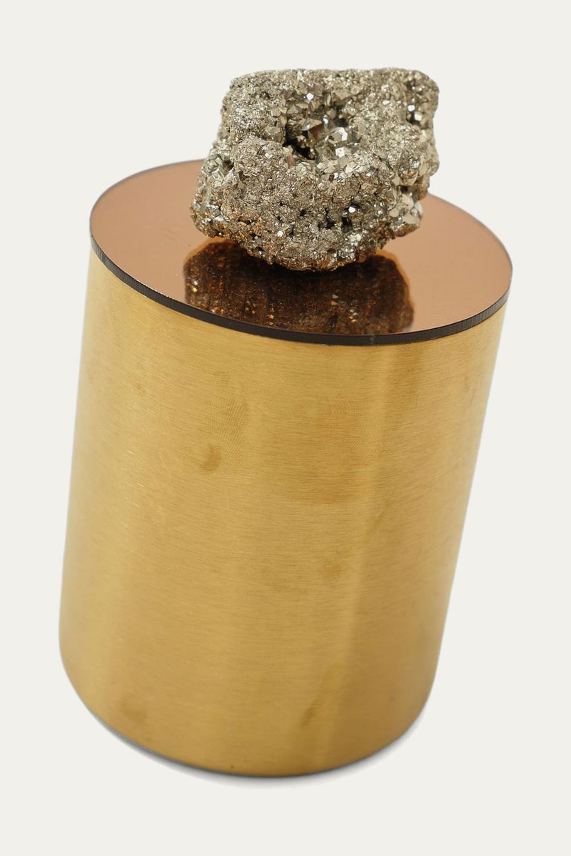 Pote Metal Pirita Kuarar - DOURADO 1