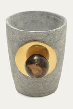 Vaso Pedra Sab o Quartzo Fum  Kuarar - MARROM 1