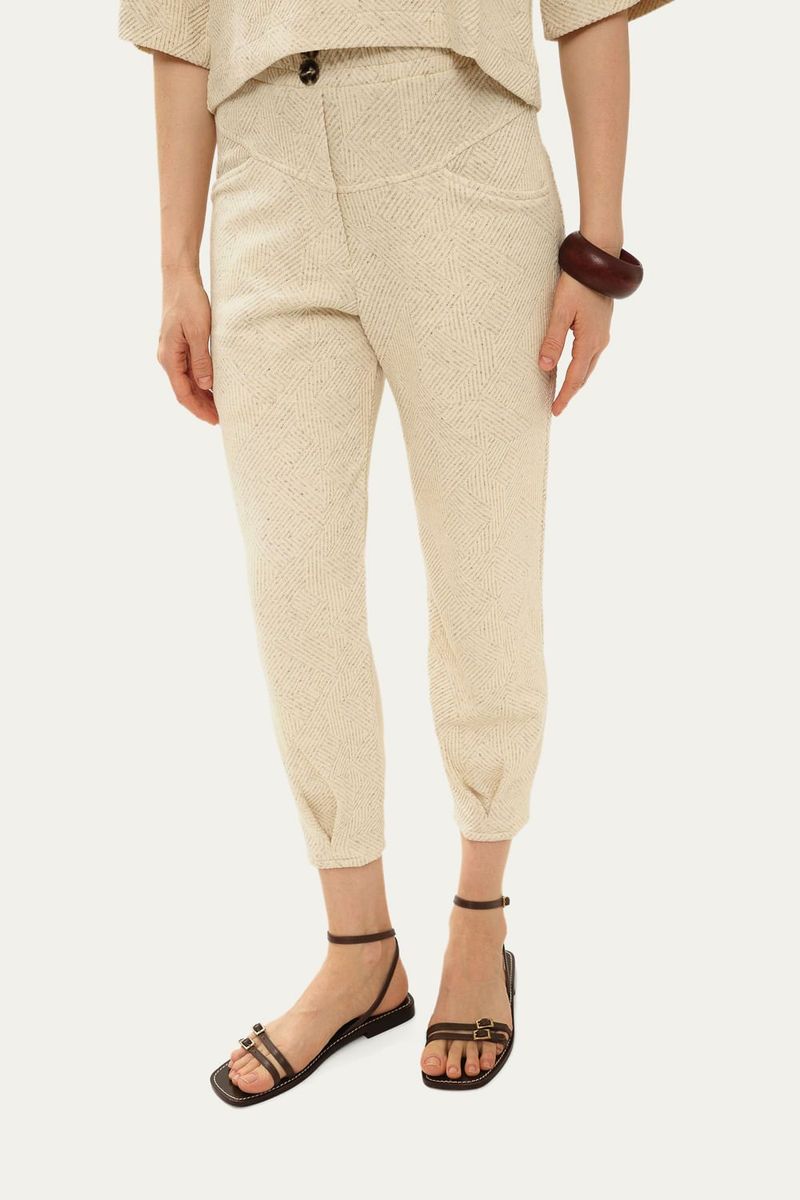 Cal a Reta Recortes Malha Text Norah Jour Et Nuit - OFF WHITE 2