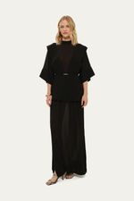 Vestido Longo Scorpio Lilly Sarti - PRETO 0
