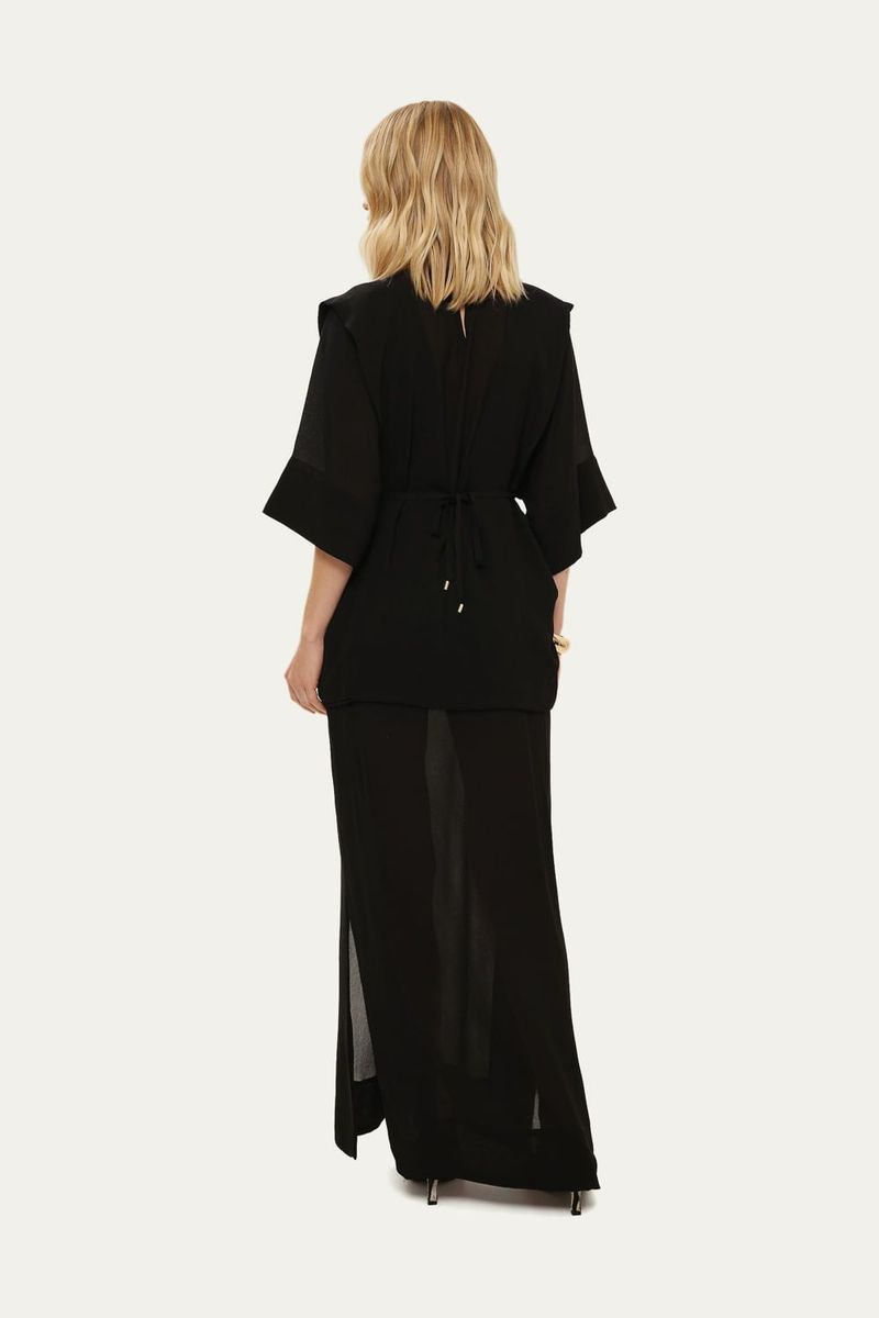 Vestido Longo Scorpio Lilly Sarti - PRETO 3