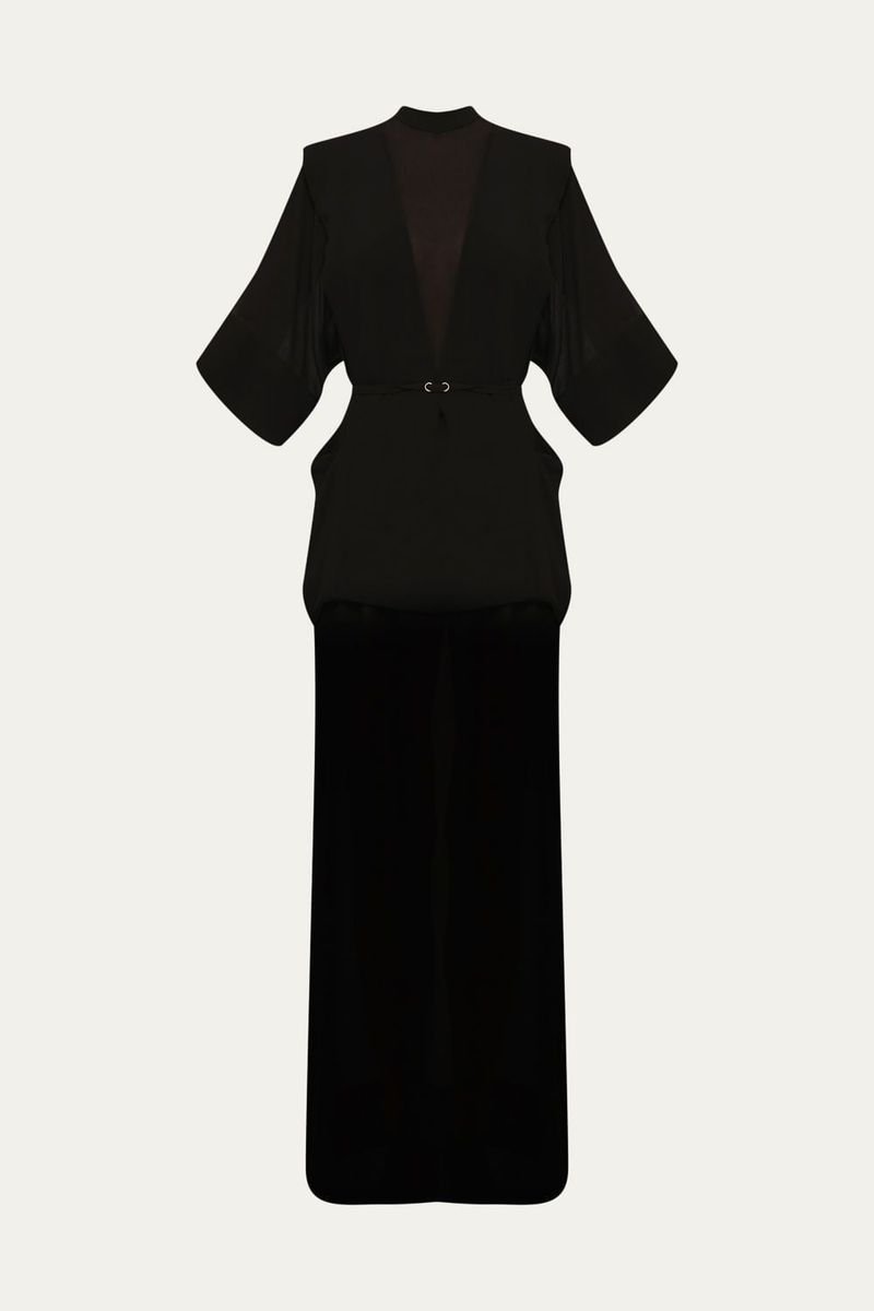 Vestido Longo Scorpio Lilly Sarti - PRETO 4