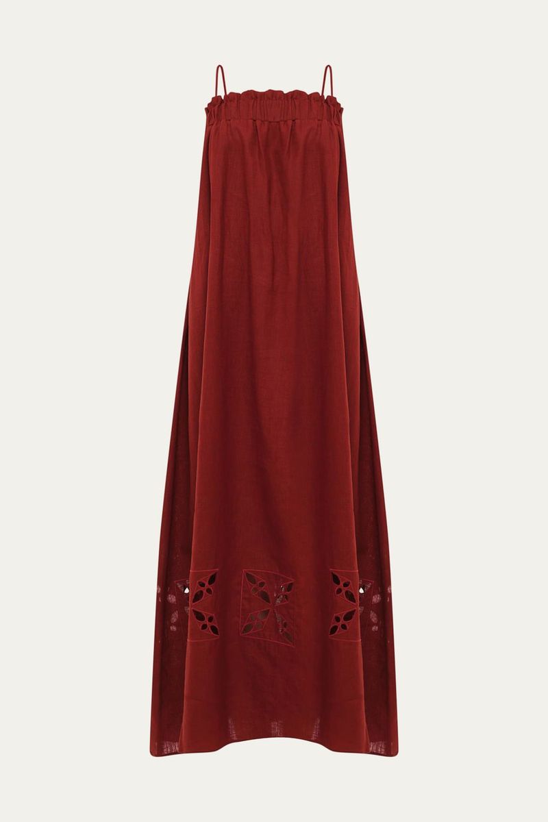 Vestido Longuete Aster ide A Niemeyer - VINHO 4