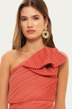 Vestido Midi Isabel Rsvp - LARANJA 1