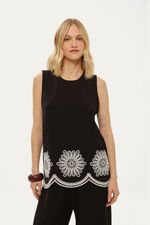 Regata Flor Missinclof - PRETO 1