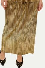 Saia Longa Plissada Missinclof - DOURADO 2