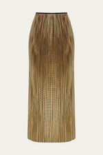 Saia Longa Plissada Missinclof - DOURADO 4