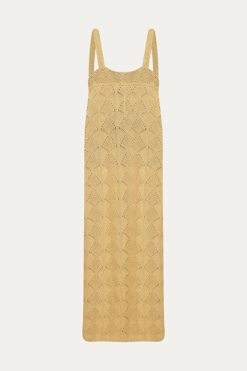 Vestido Amanda Linnen - BEGE 4