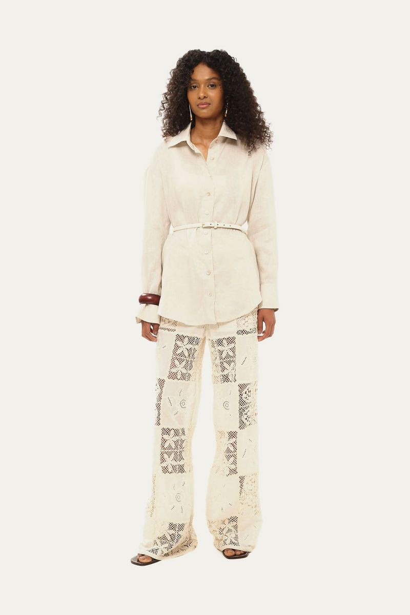 Camisa Elisabeth Linnen NATURAL 1