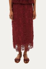 Vestido Al a Rosa Blanca Linnen - VINHO 2