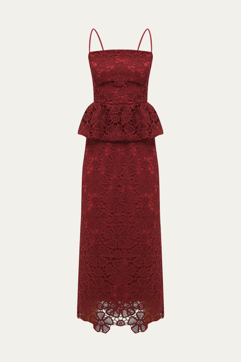 Vestido Al a Rosa Blanca Linnen - VINHO 4