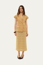 Colete Nilda Linnen - BEGE 1