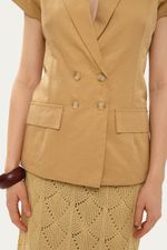 Colete Nilda Linnen - BEGE 2