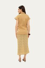 Colete Nilda Linnen - BEGE 3