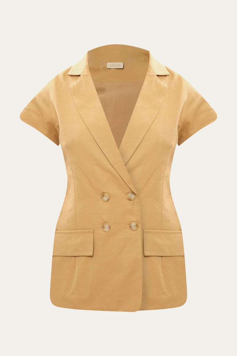 Colete Nilda Linnen - BEGE 4