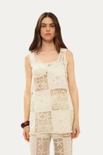 T nica Carolina Linnen - OFF WHITE 0
