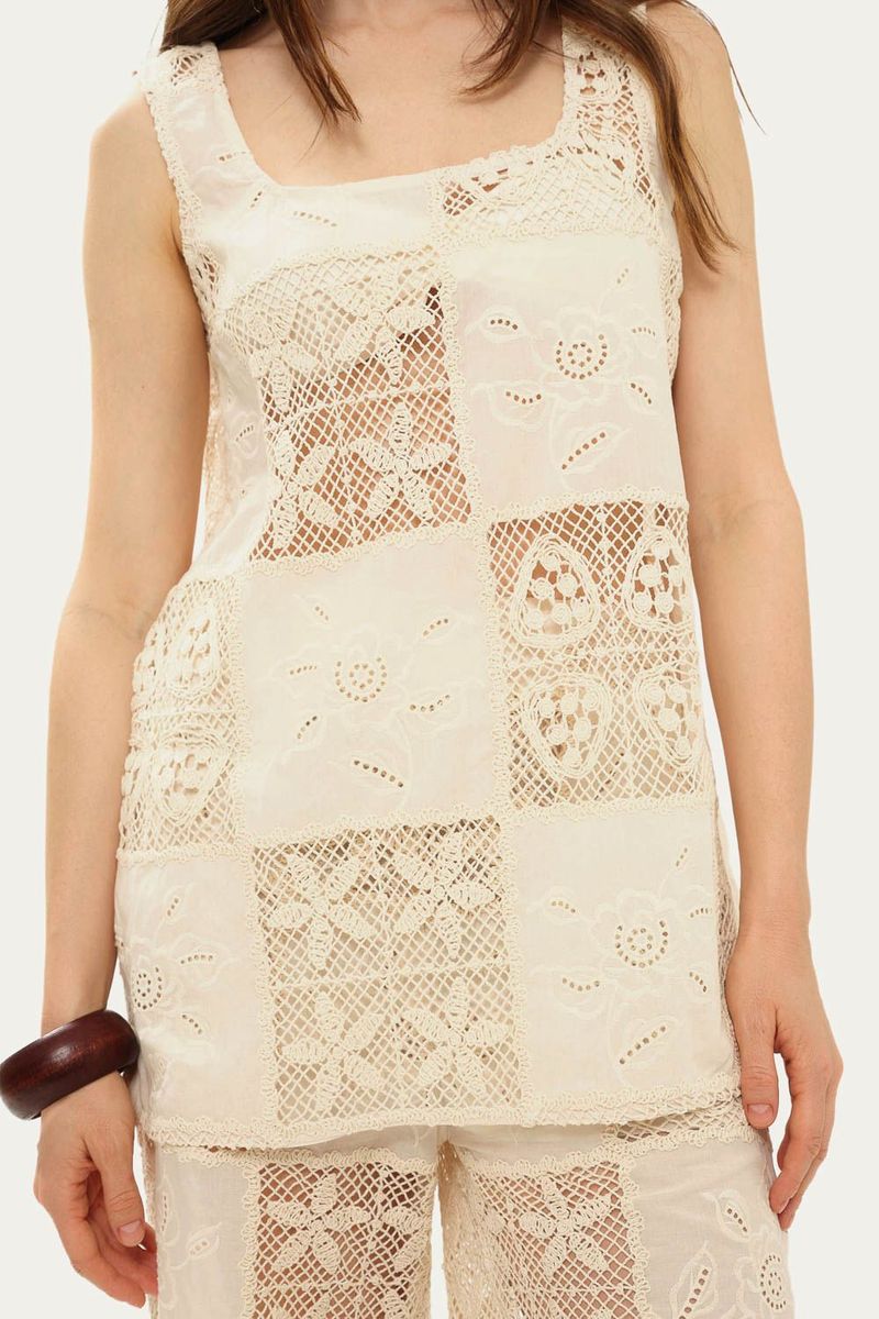 T nica Carolina Linnen - OFF WHITE 2