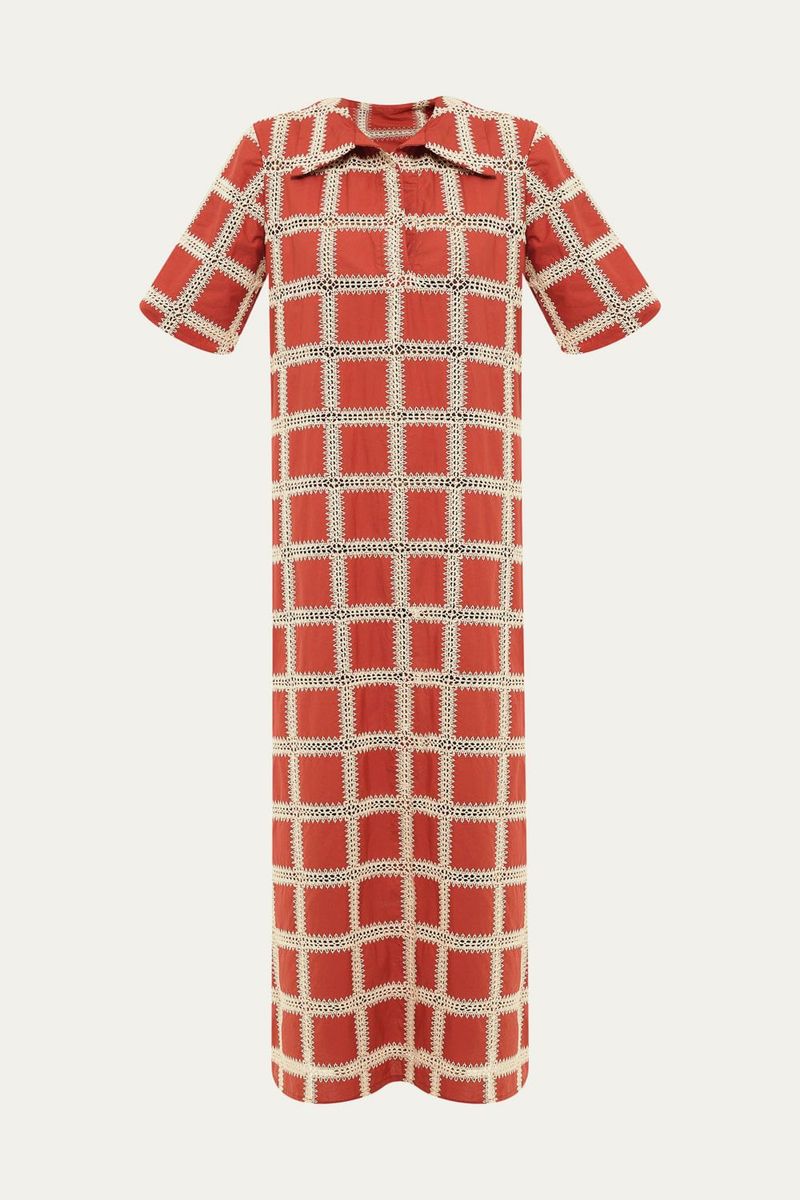 Vestido Corn lia Linnen - TERRACOTA 4