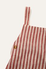 Macac o Petit Stripe Edamami - OFF E VERMELHO 1