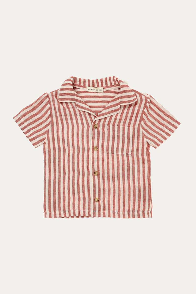 Camisa Kind Stripe Edamami - LISTRADO OFF VERMELHO 0