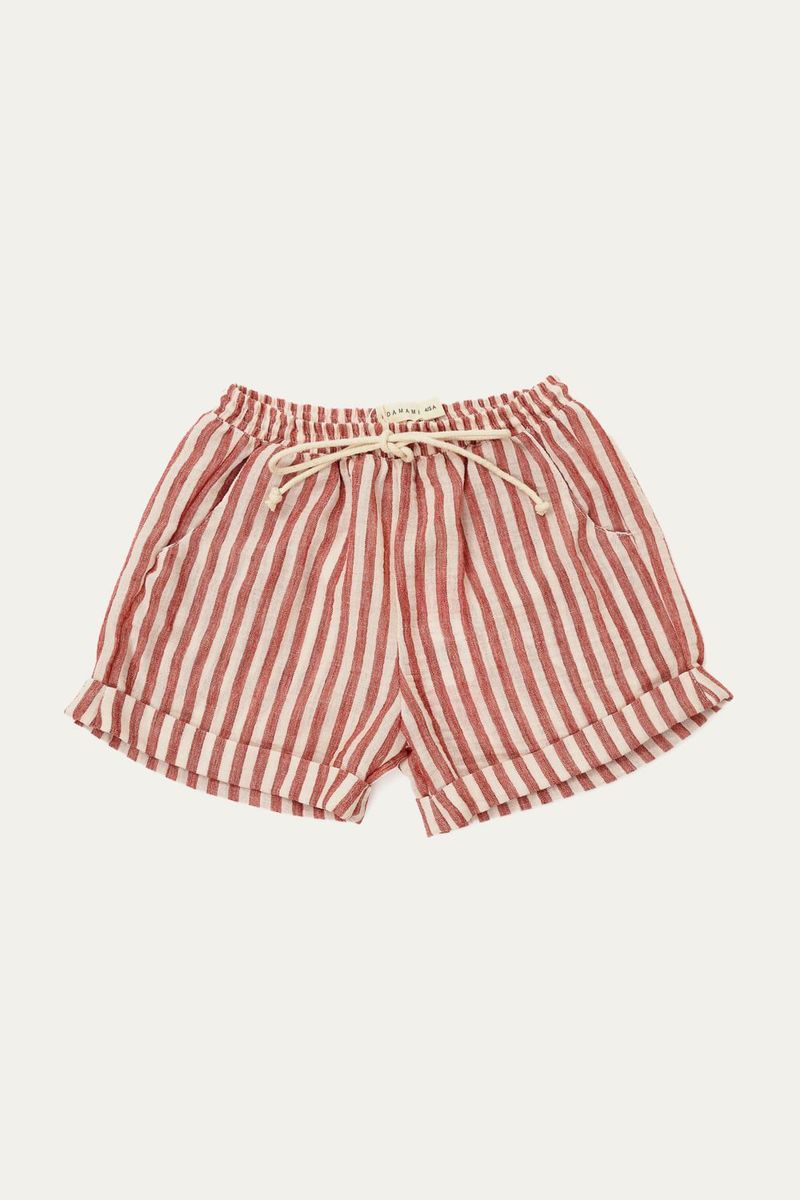 Short Kind Stripe Edamami - VERMELHO 0