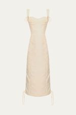 Vestido Midi Lavanda Aluf - OFF WHITE 4