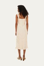 Vestido Midi Lavanda Aluf - OFF WHITE 3