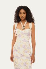 Vestido Midi Lavanda Aluf - ROXO 1