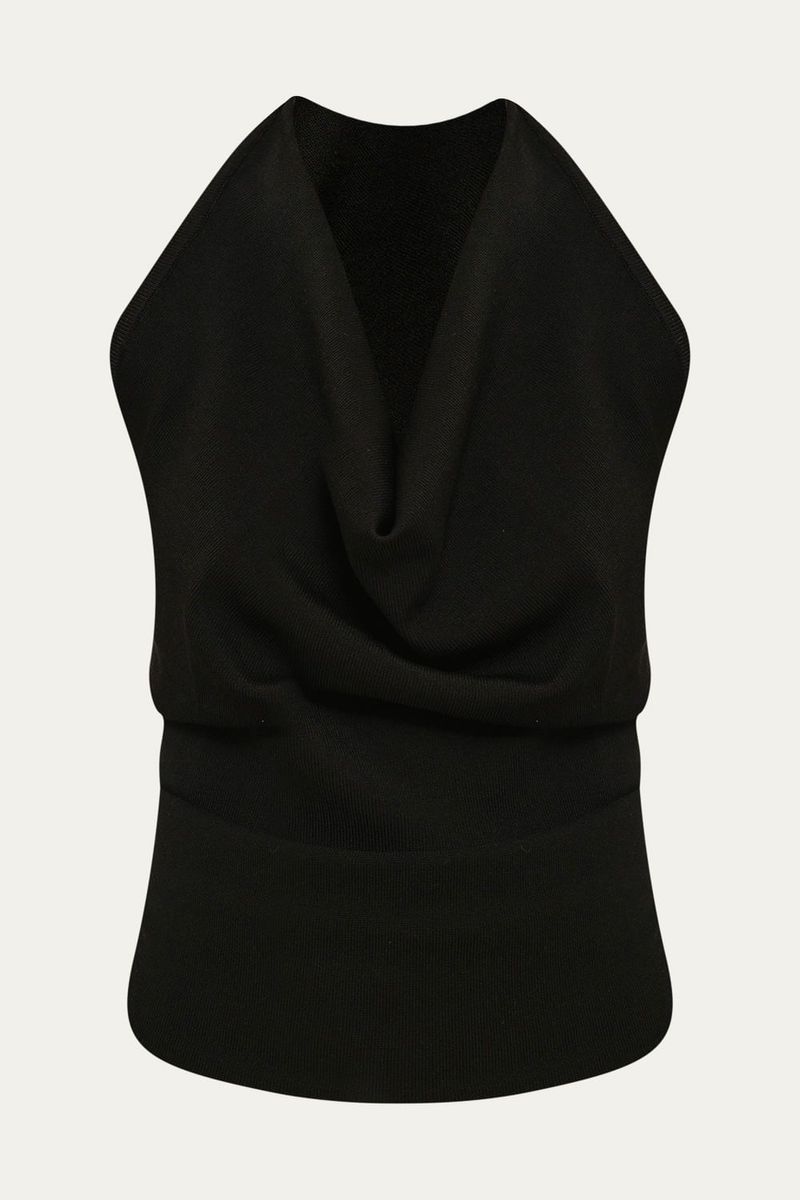 Blusa Alexandra Frente  nica Tricot Egrey - PRETO 4