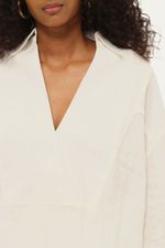 Camisa Manga Longa Smoking Linho Egrey - OFF WHITE 2