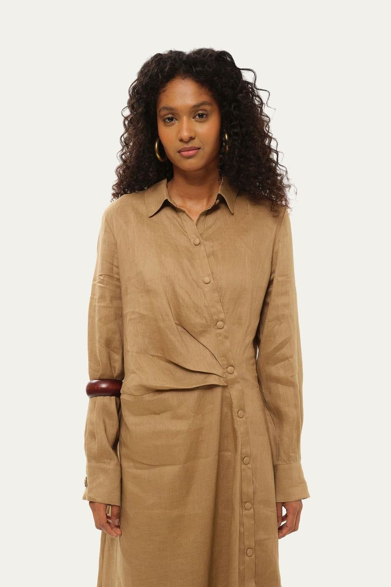 Vestido F tima Aleha - MARROM 1