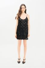Vestido Mini Paet  Rush Remi NK - PRETO 1